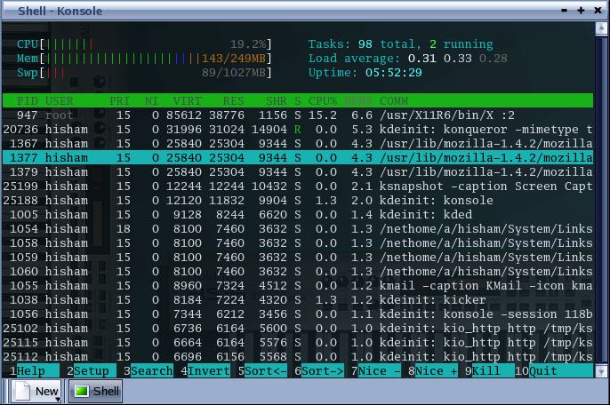 Htop Kurulumu “Güncellendi” !