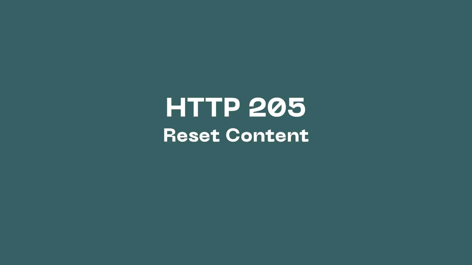 205 İçeriği Baştan Al (Reset Content)