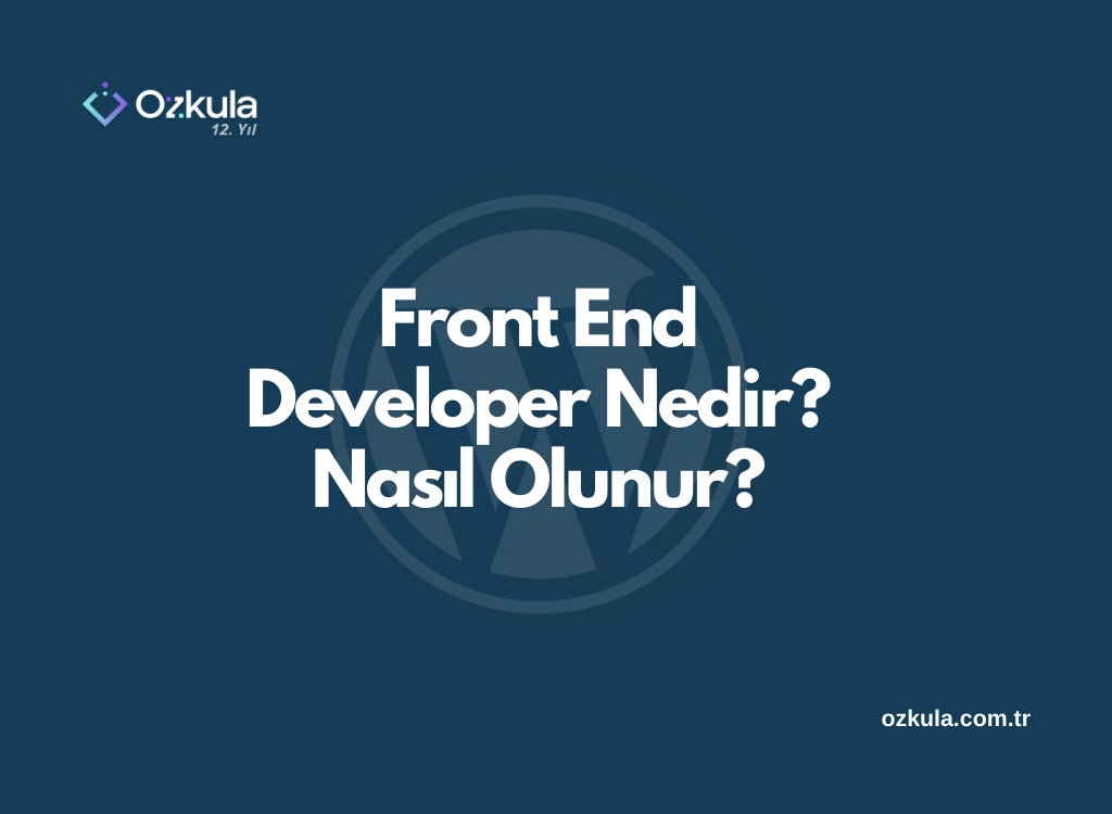 Front End Developer Nedir? Nasıl Olunur?