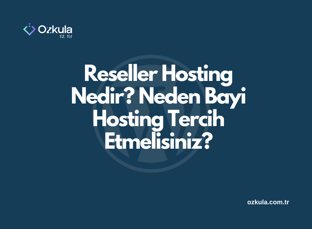 Reseller Hosting Nedir? Neden Bayi Hosting Tercih Etmelisiniz?