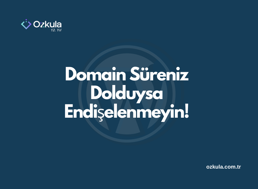 Domain Süreniz Dolduysa Endişelenmeyin!