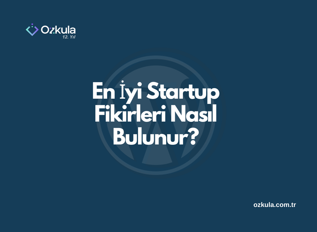 En İyi Startup Fikirleri Nasıl Bulunur?