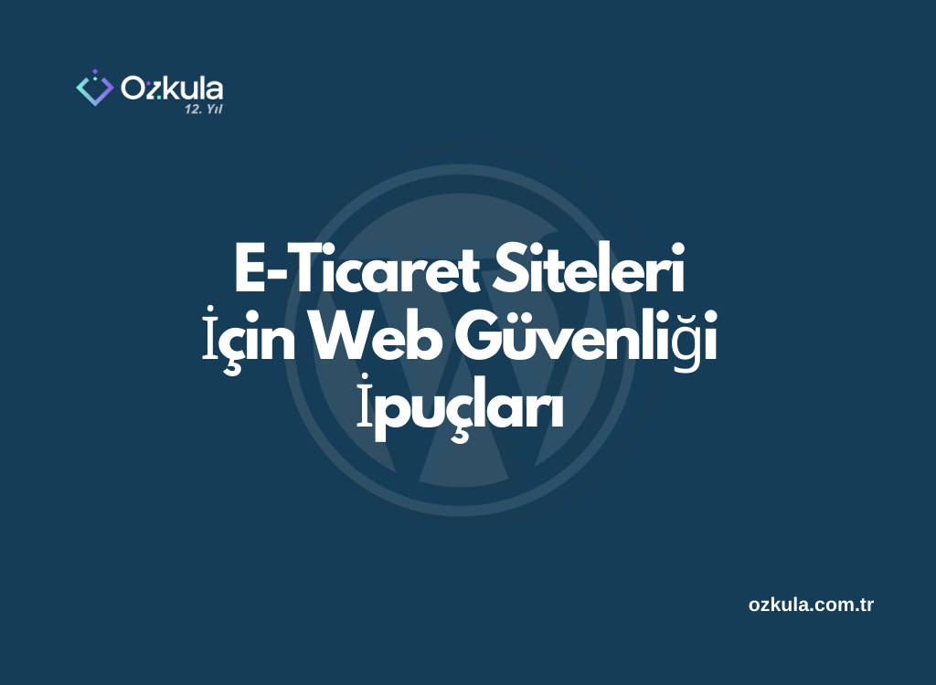 E-Ticaret Siteleri İçin Web Güvenliği İpuçları