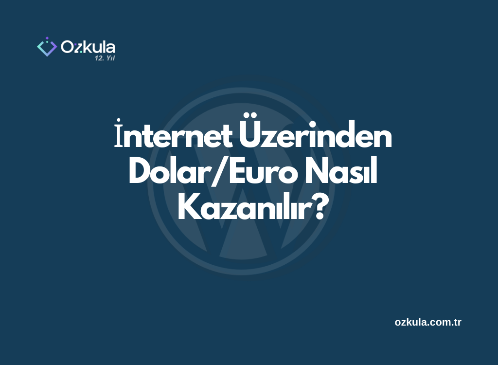 İnternet Üzerinden Dolar/Euro Nasıl Kazanılır?