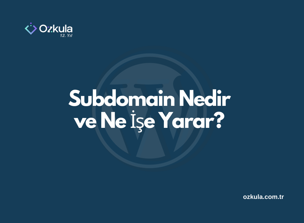 Subdomain Nedir ve Ne İşe Yarar?