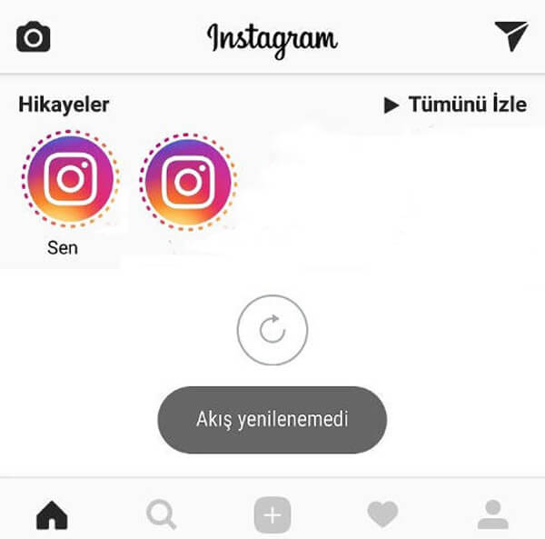 İnstagram Akış Yenilenemedi Hatası Çözümü