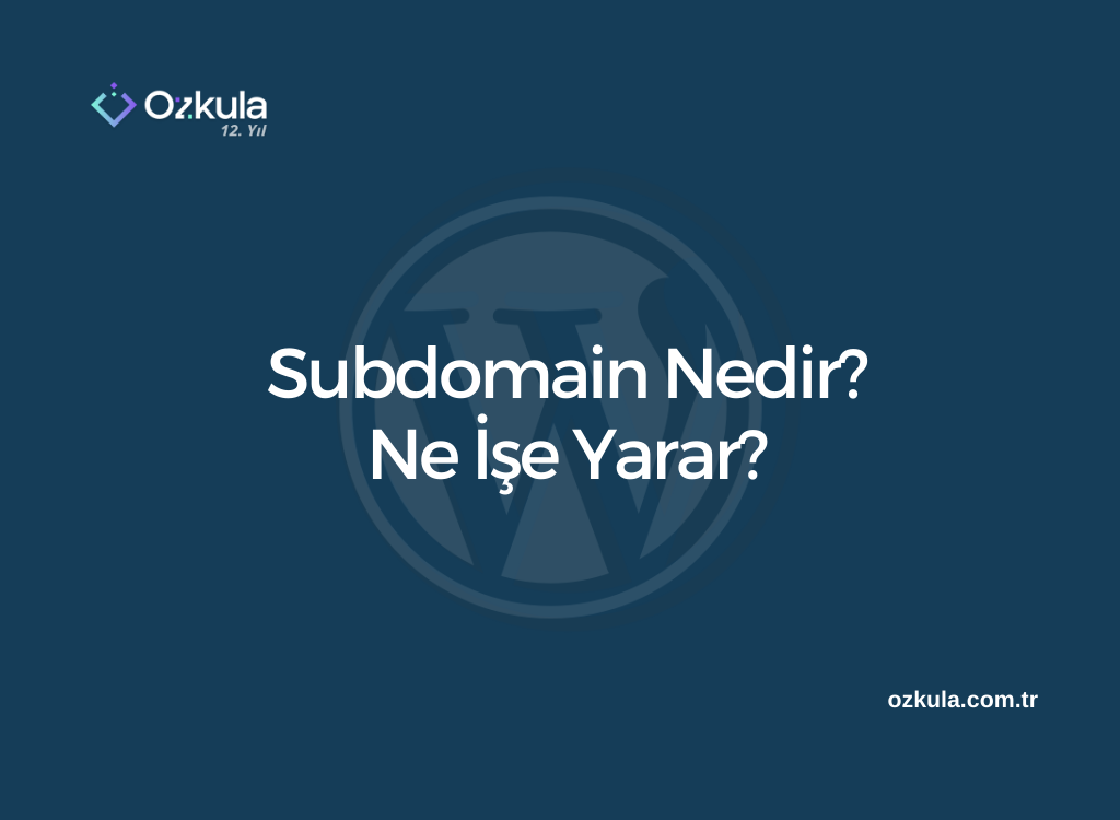 Subdomain Nedir? Ne İşe Yarar?