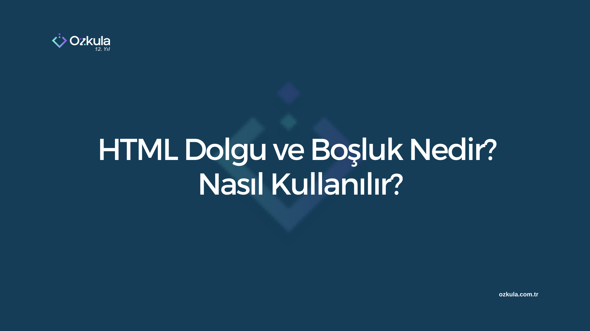 HTML Dolgu ve Boşluk Nedir? Nasıl Kullanılır?