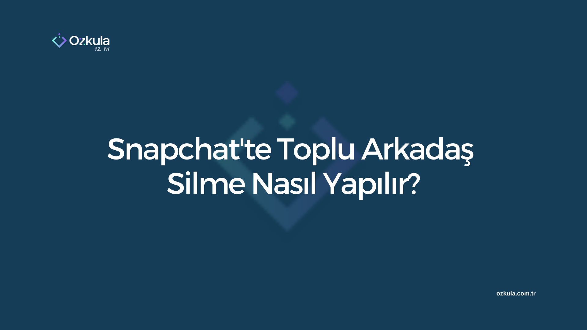 Snapchat’te Toplu Arkadaş Silme Nasıl Yapılır?