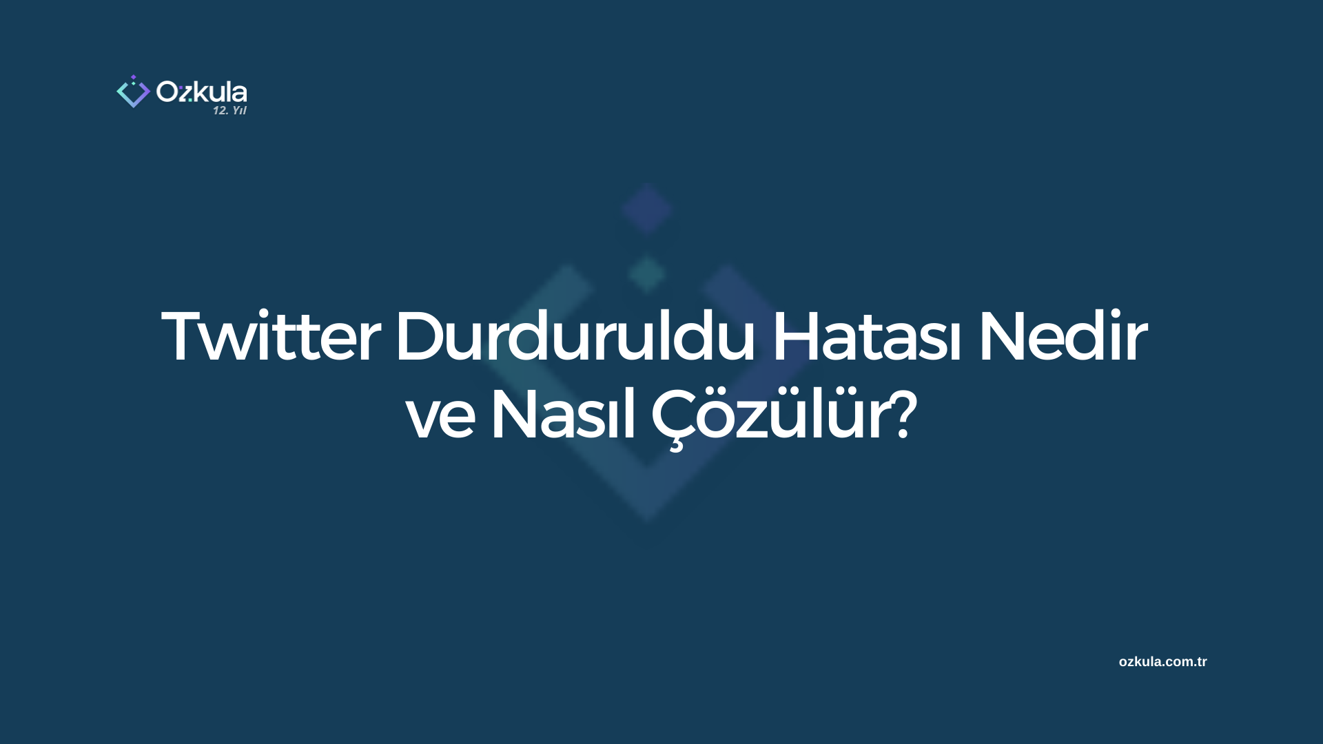 Twitter Durduruldu Hatası Nedir ve Nasıl Çözülür?