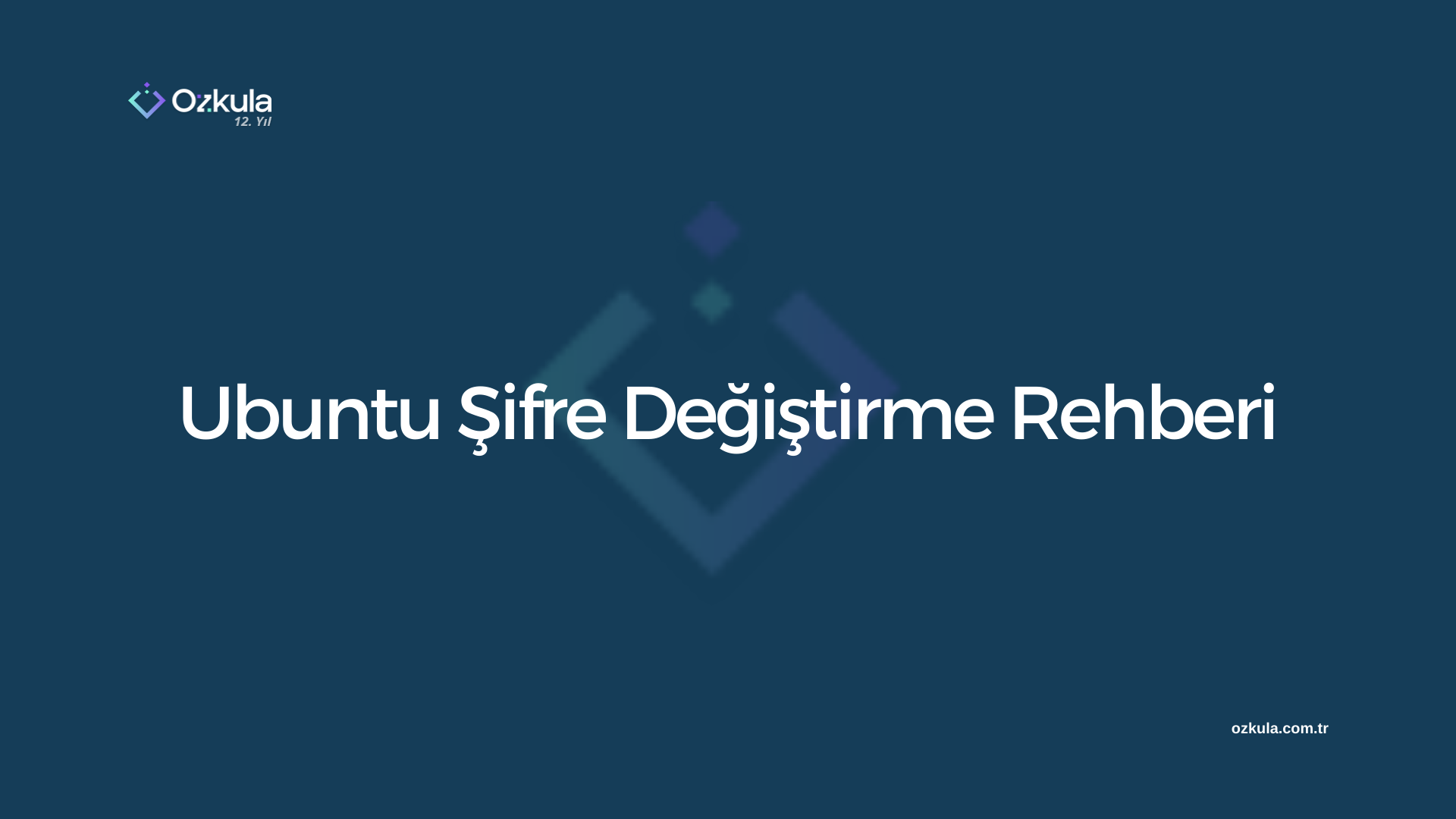 Ubuntu Şifre Değiştirme Rehberi