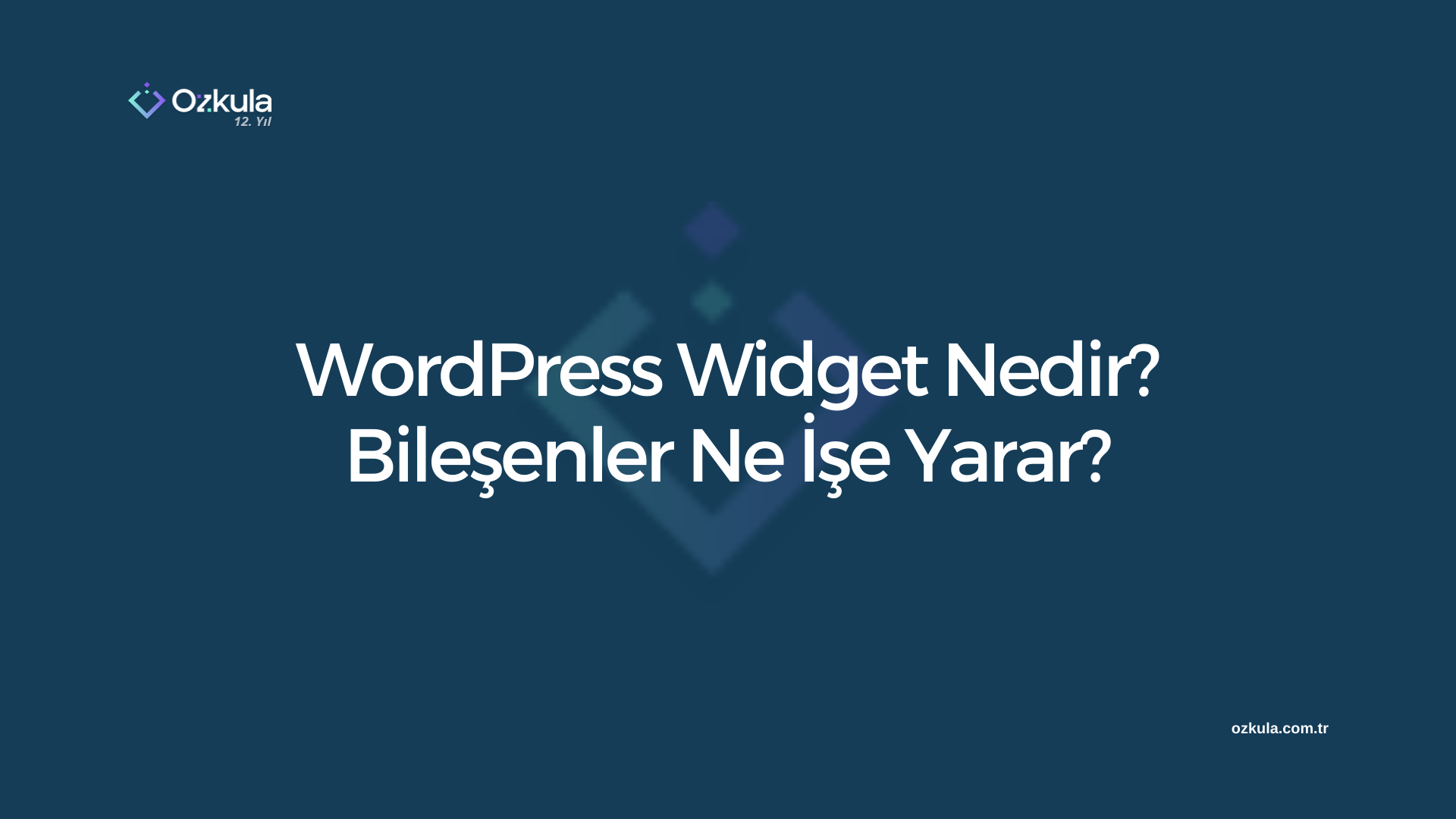 WordPress Widget Nedir? Bileşenler Ne İşe Yarar?