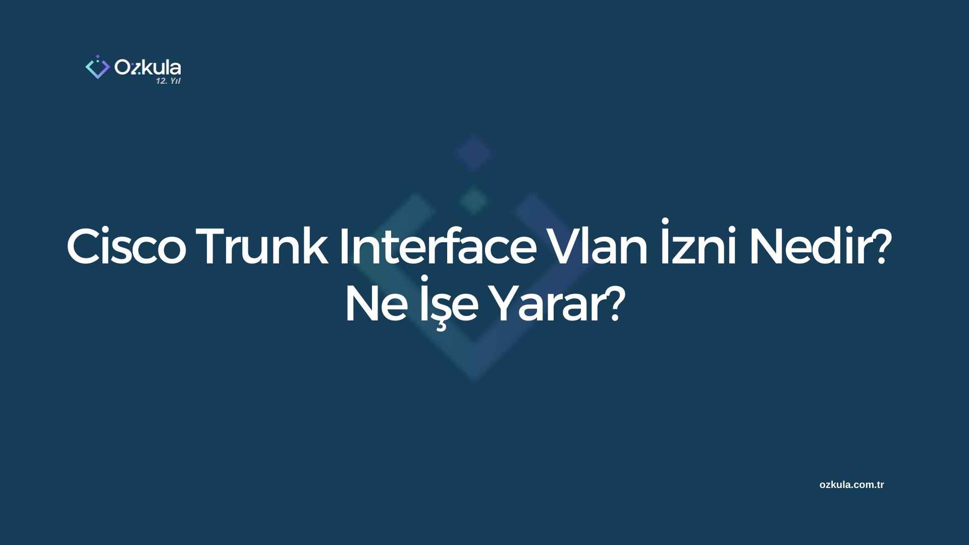 Cisco Trunk Interface Vlan İzni Nedir? Ne İşe Yarar?