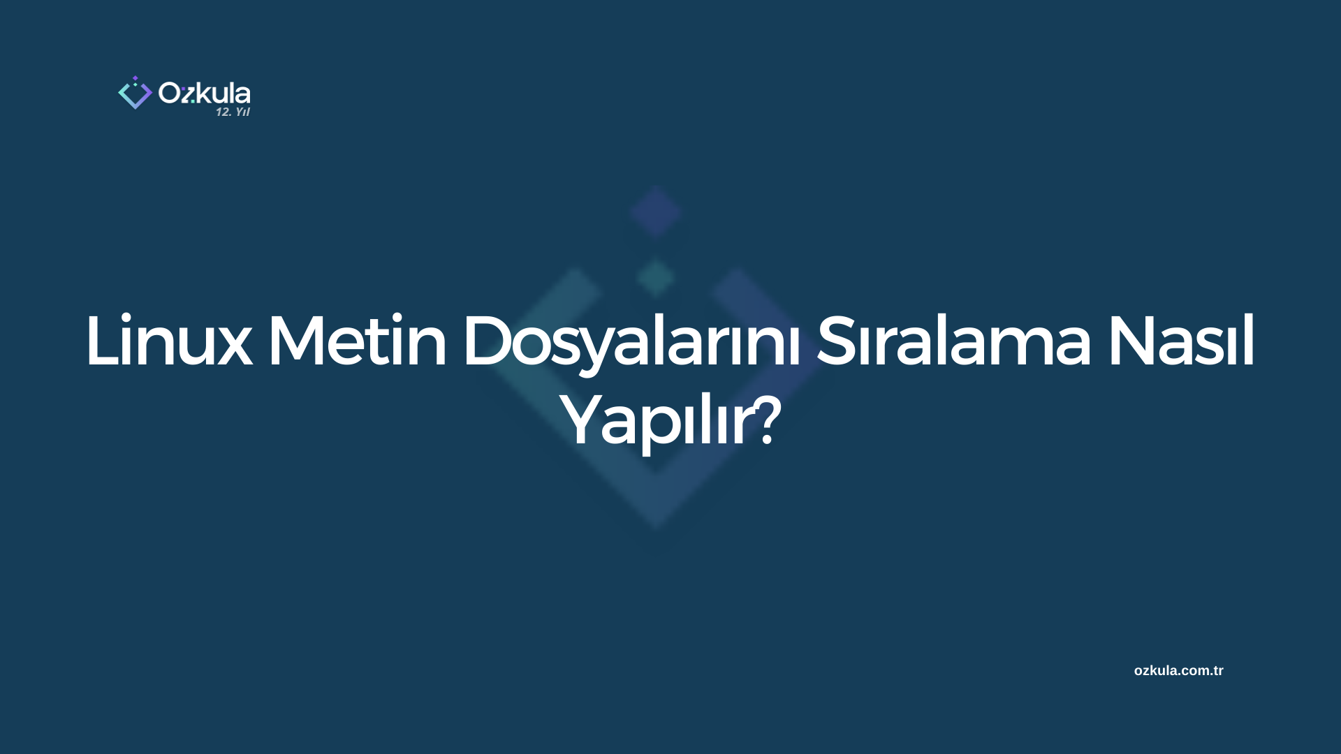 Linux Metin Dosyalarını Sıralama Nasıl Yapılır?