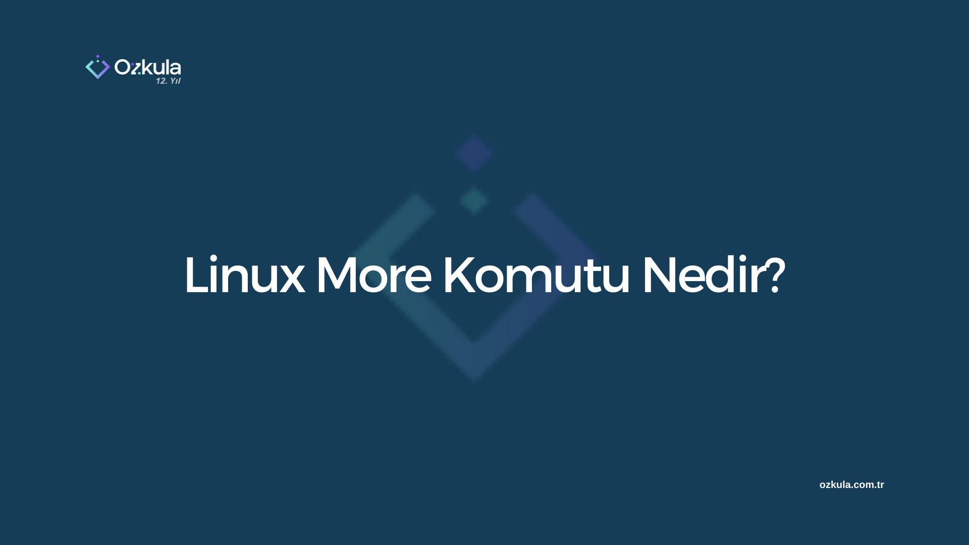 Linux More Komutu Nedir?