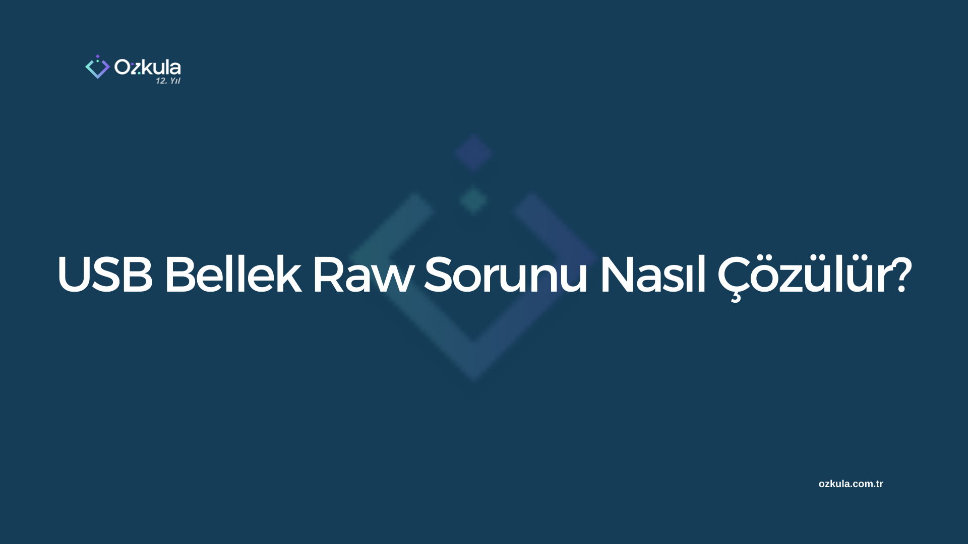 USB Bellek Raw Sorunu Nasıl Çözülür?