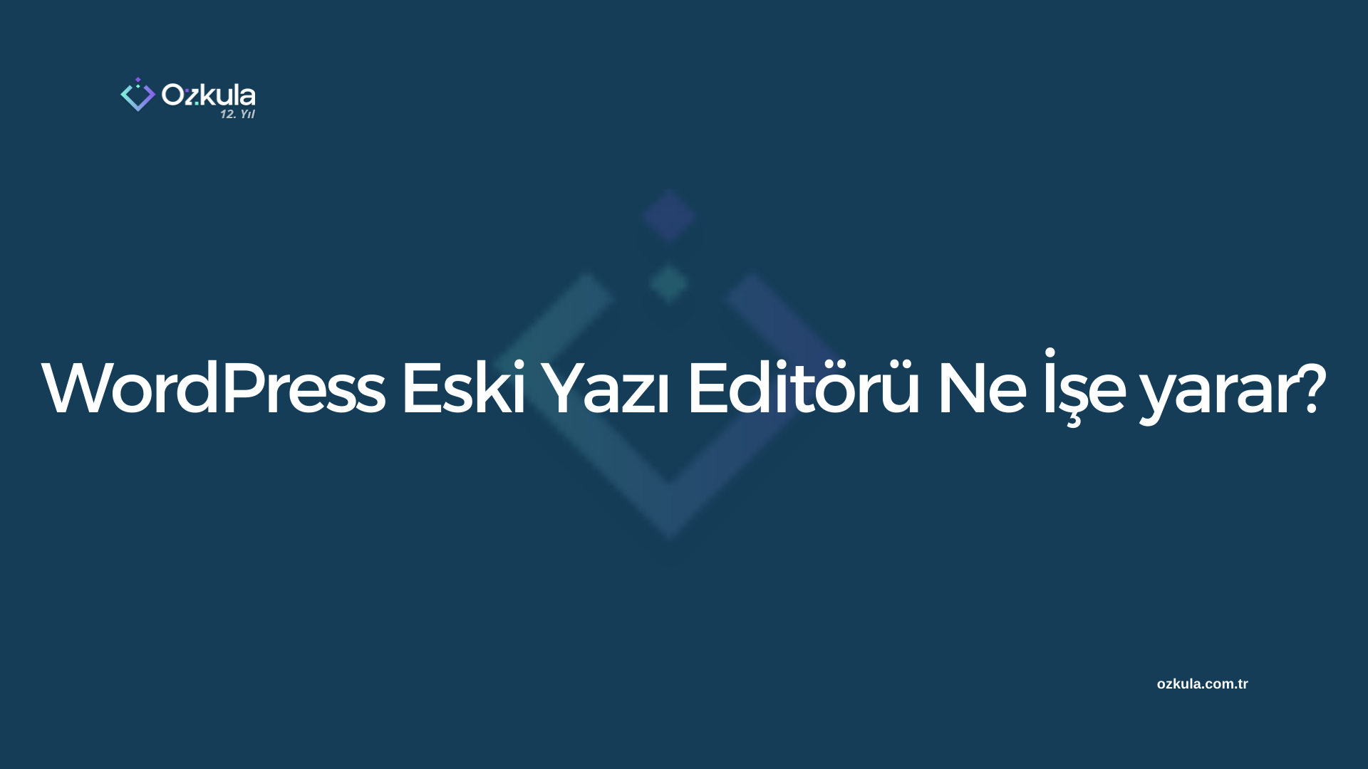 WordPress Eski Yazı Editörü Ne İşe yarar?