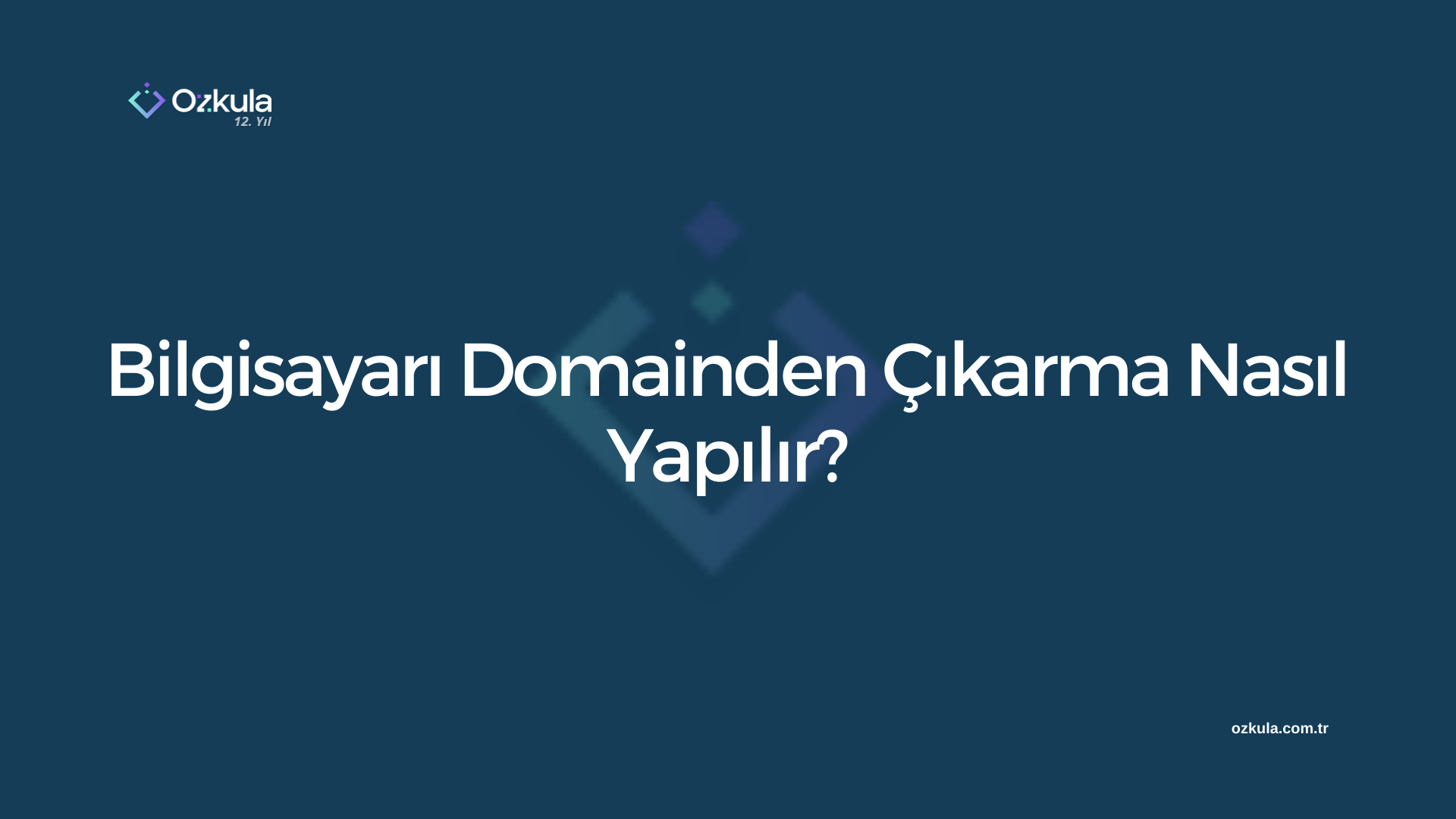 Bilgisayarı Domainden Çıkarma Nasıl Yapılır?