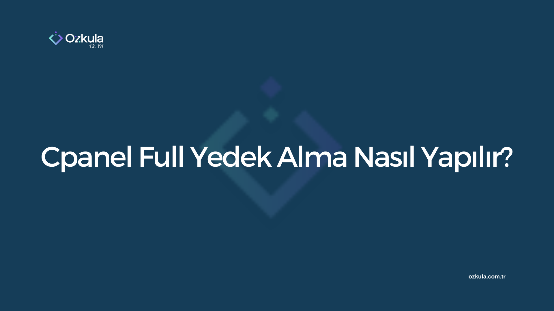 Cpanel Full Yedek Alma Nasıl Yapılır?