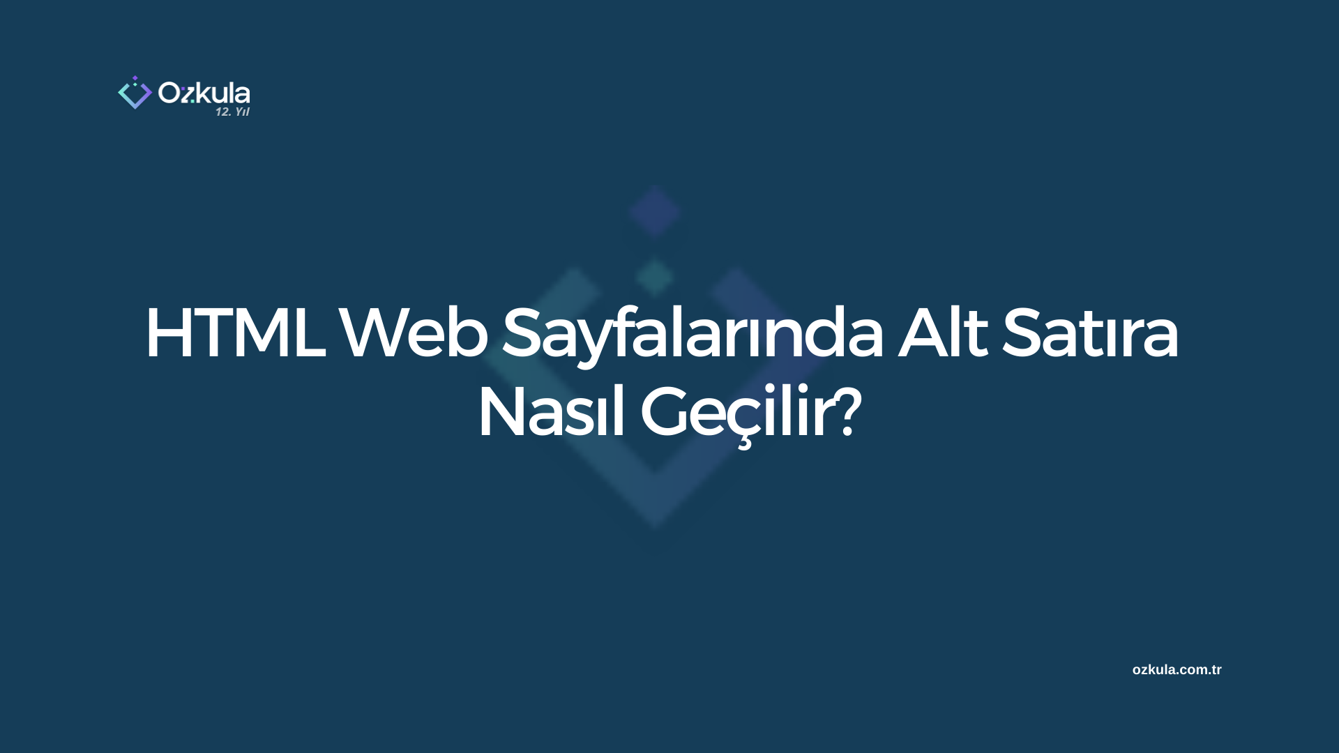 HTML Web Sayfalarında Alt Satıra Nasıl Geçilir?