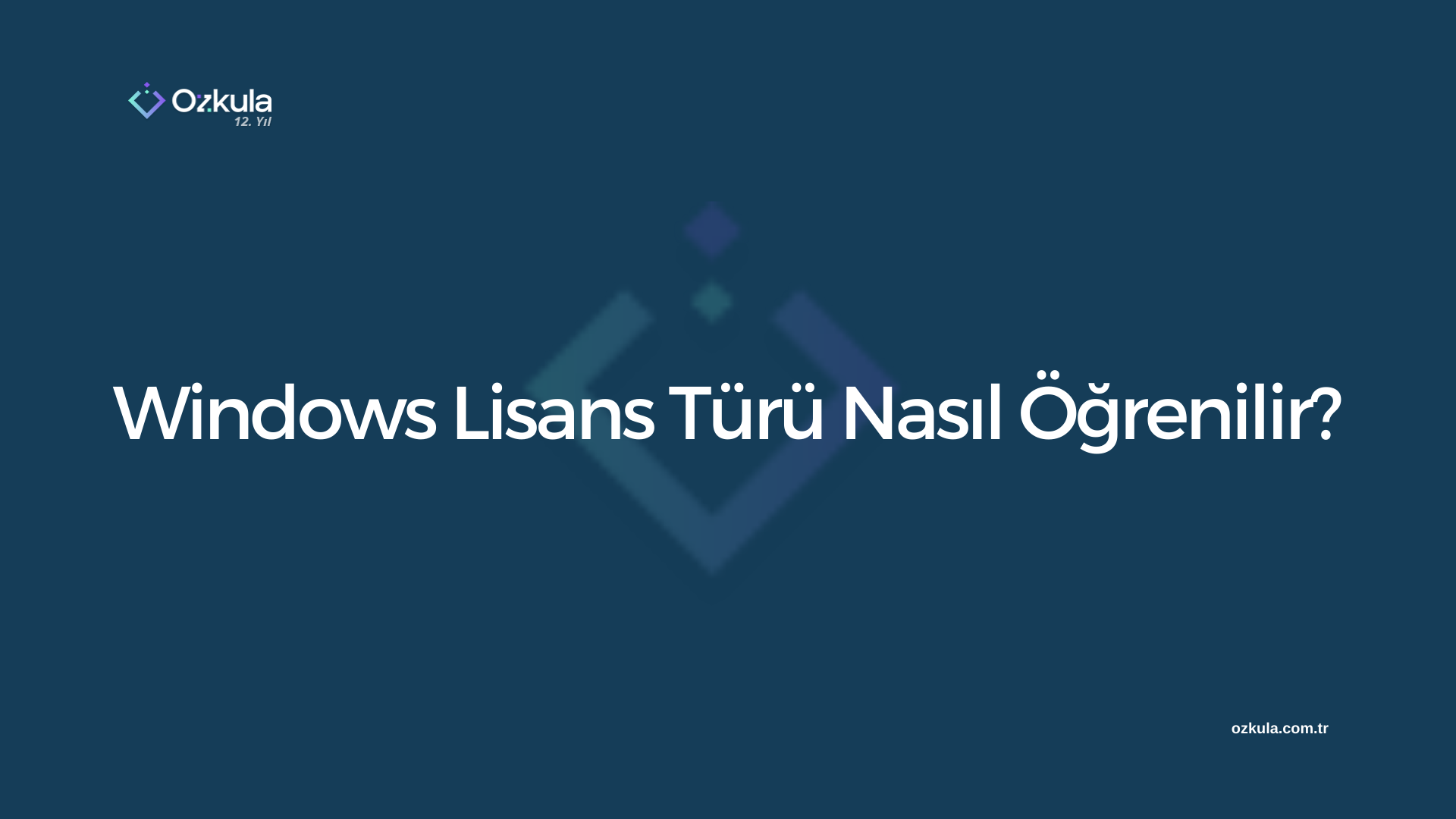 Windows Lisans Türü Nasıl Öğrenilir?