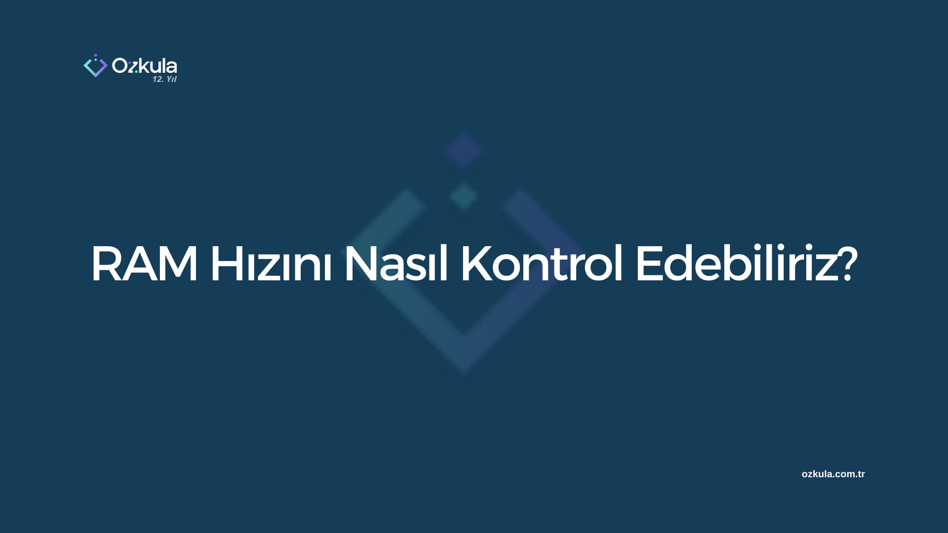 RAM Hızını Nasıl Kontrol Edebiliriz?