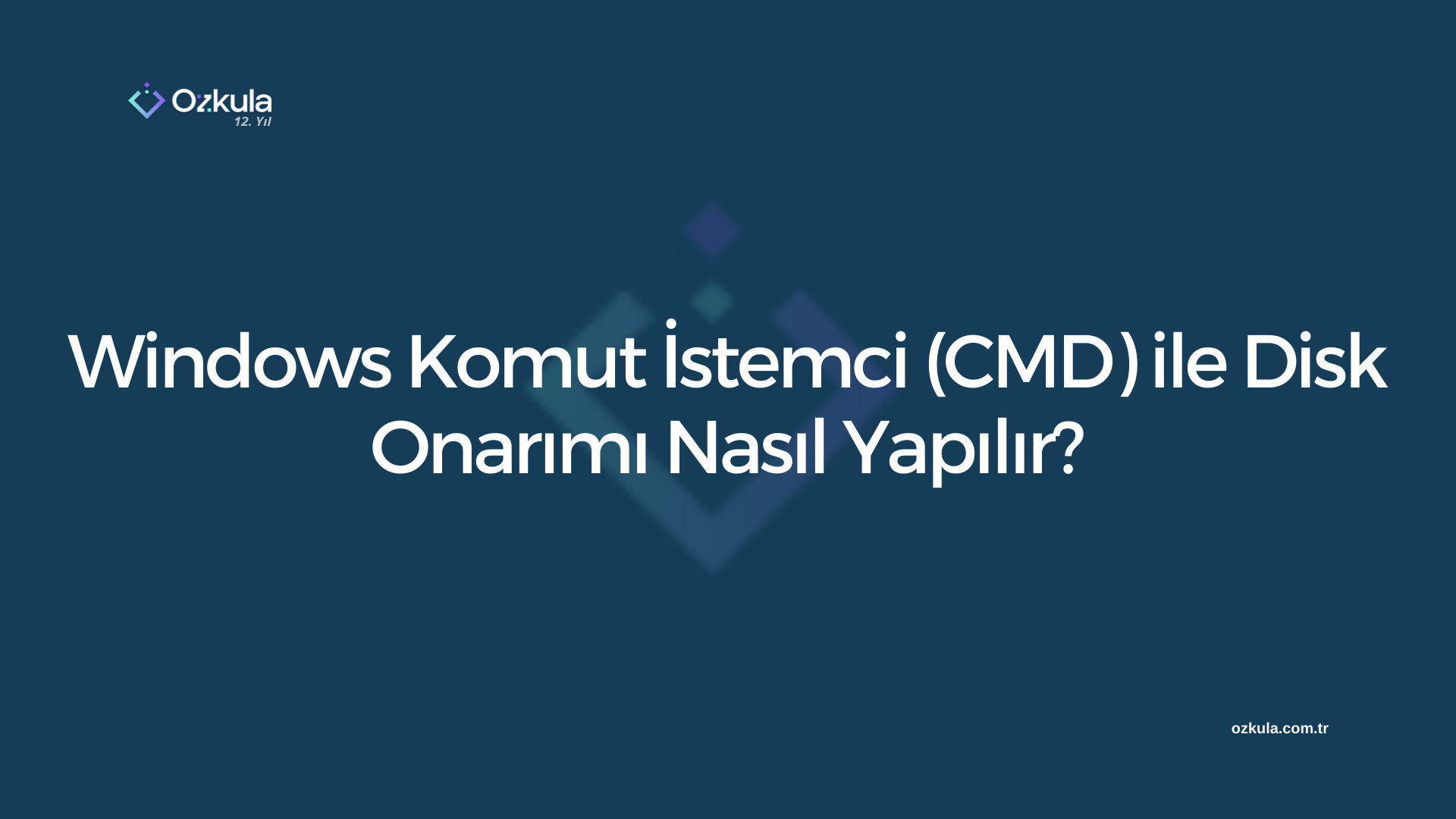 Windows Komut İstemci (CMD) ile Disk Onarımı Nasıl Yapılır?