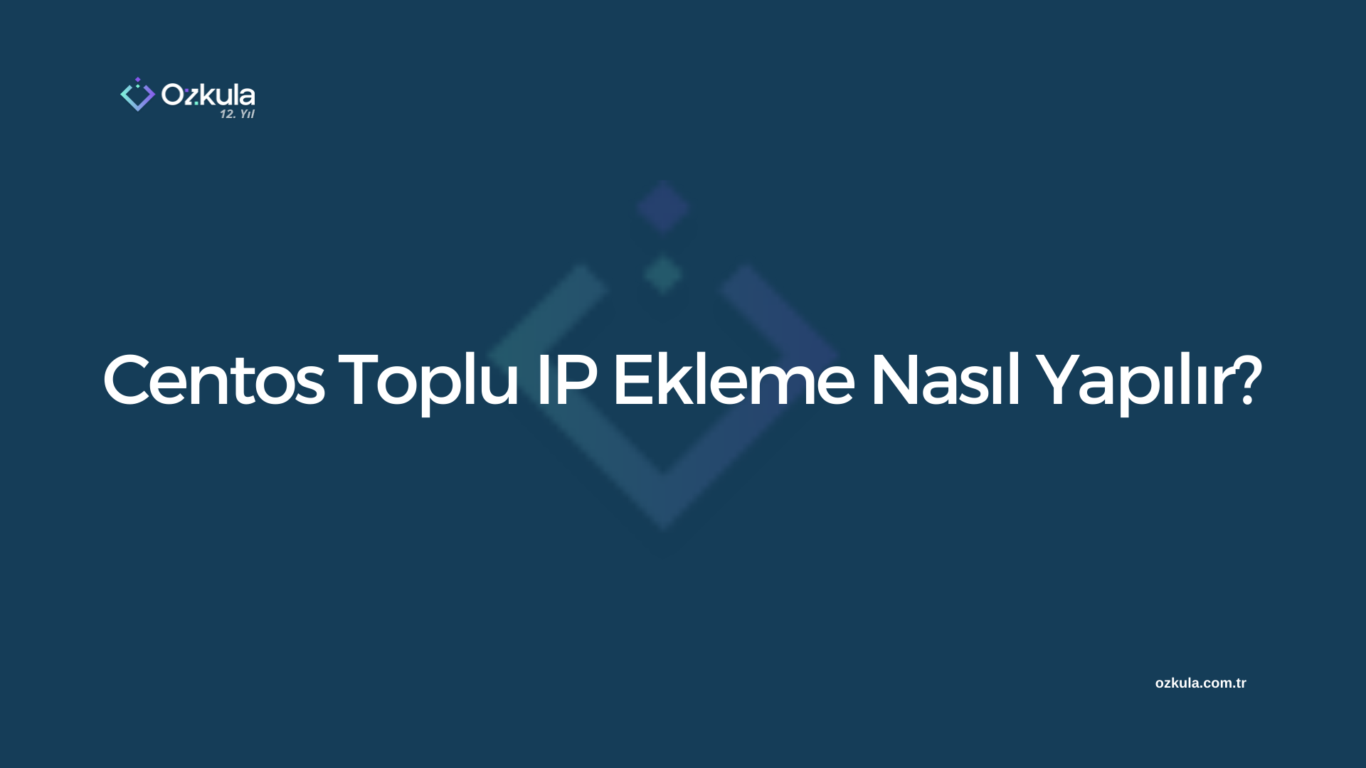 Centos Toplu IP Ekleme Nasıl Yapılır?