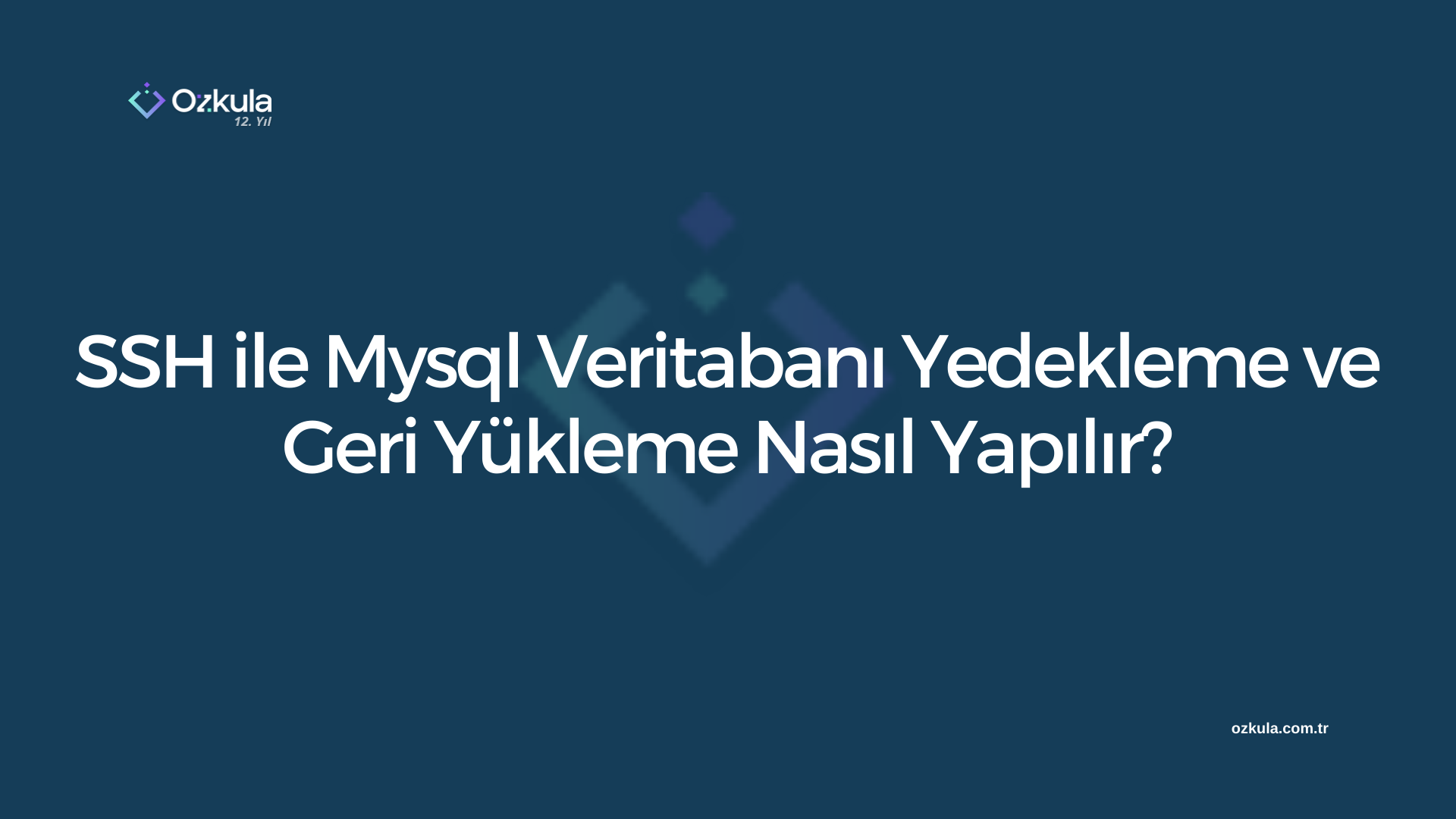 SSH ile Mysql Veritabanı Yedekleme ve Geri Yükleme Nasıl Yapılır?