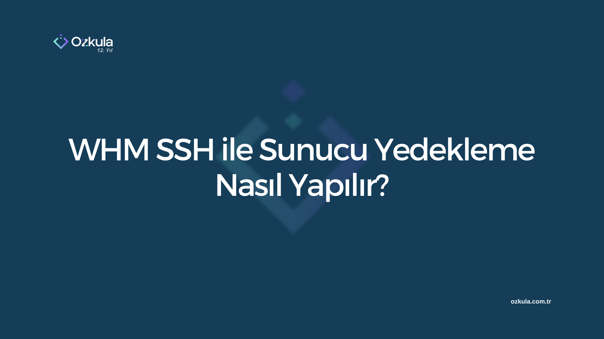 WHM SSH ile Sunucu Yedekleme Nasıl Yapılır?