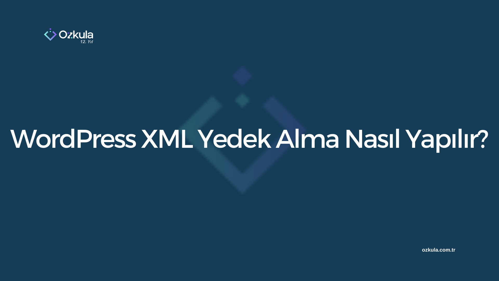 WordPress XML Yedek Alma Nasıl Yapılır?