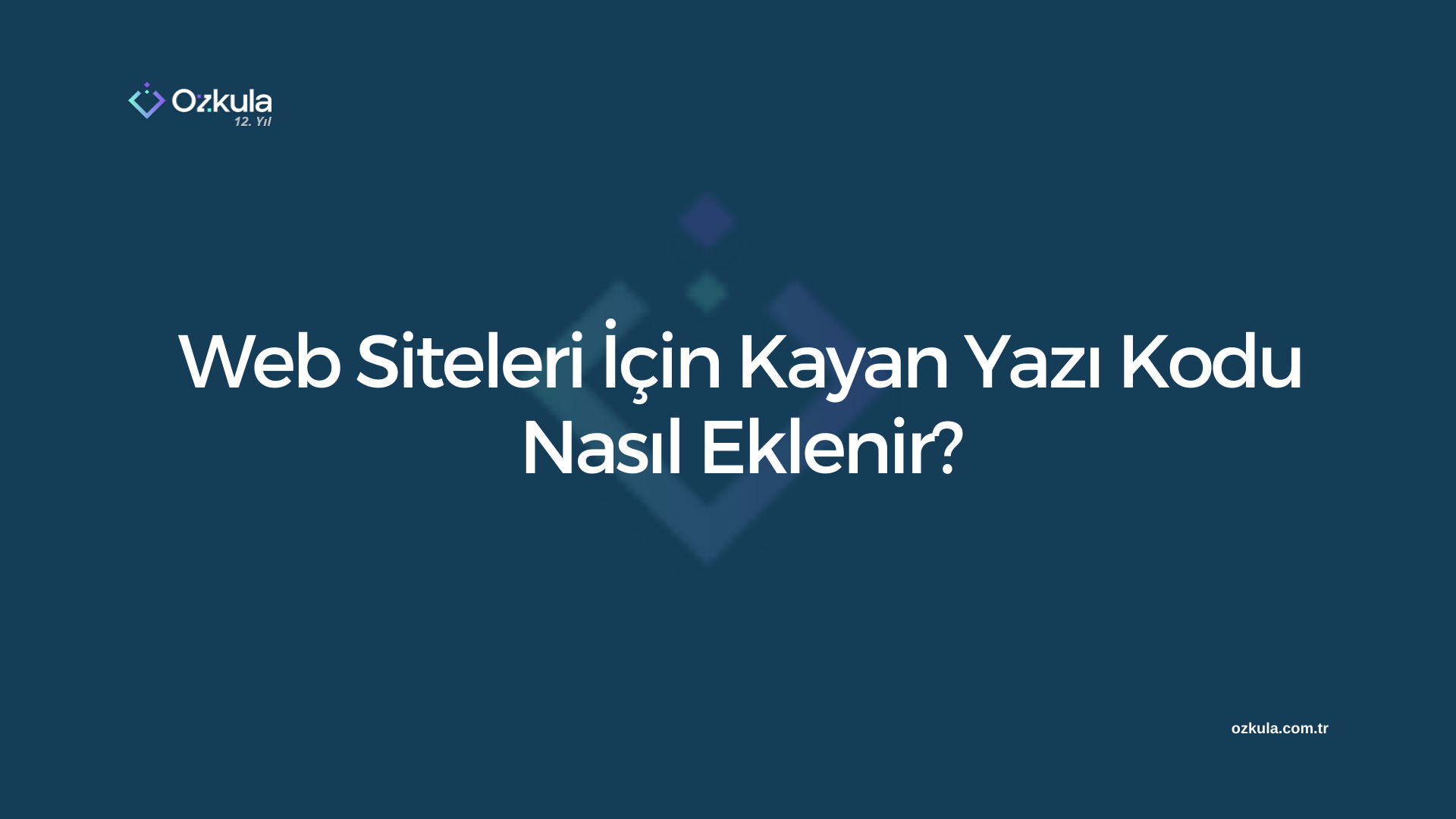 Web Siteleri İçin Kayan Yazı Kodu Nasıl Eklenir?