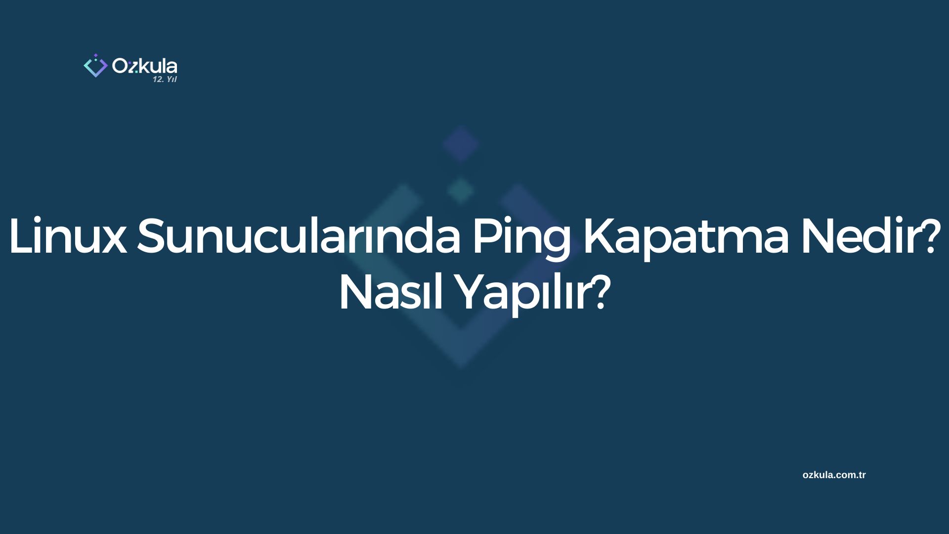 Linux Sunucularında Ping Kapatma Nedir? Nasıl Yapılır?