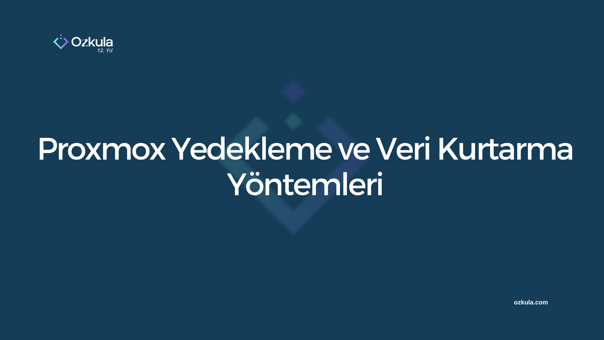 Proxmox Yedekleme ve Veri Kurtarma Yöntemleri