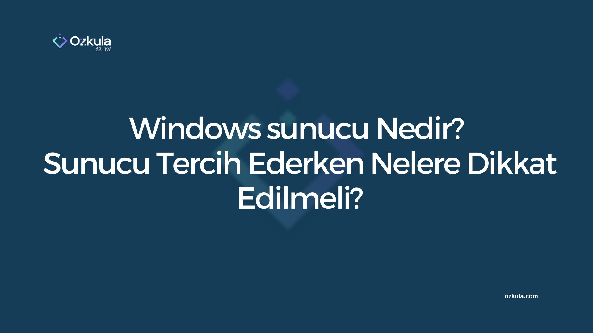 Windows sunucu Nedir? Windows Sunucu Tercih Ederken Nelere Dikkat Edilmeli?