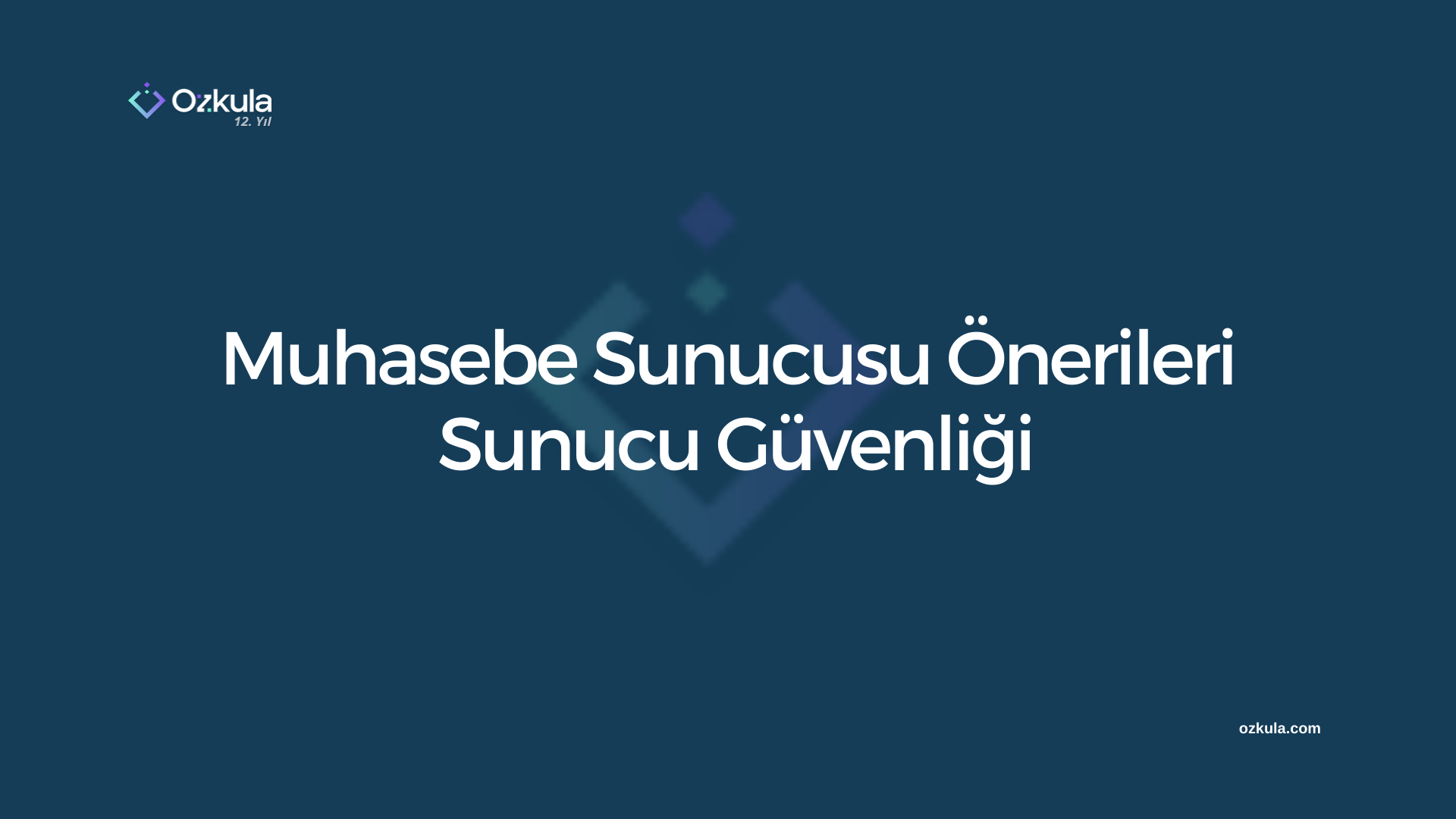 Muhasebe Sunucusu Önerileri, Muhasebe Sunucusu Güvenliği ve Yedeklemesi