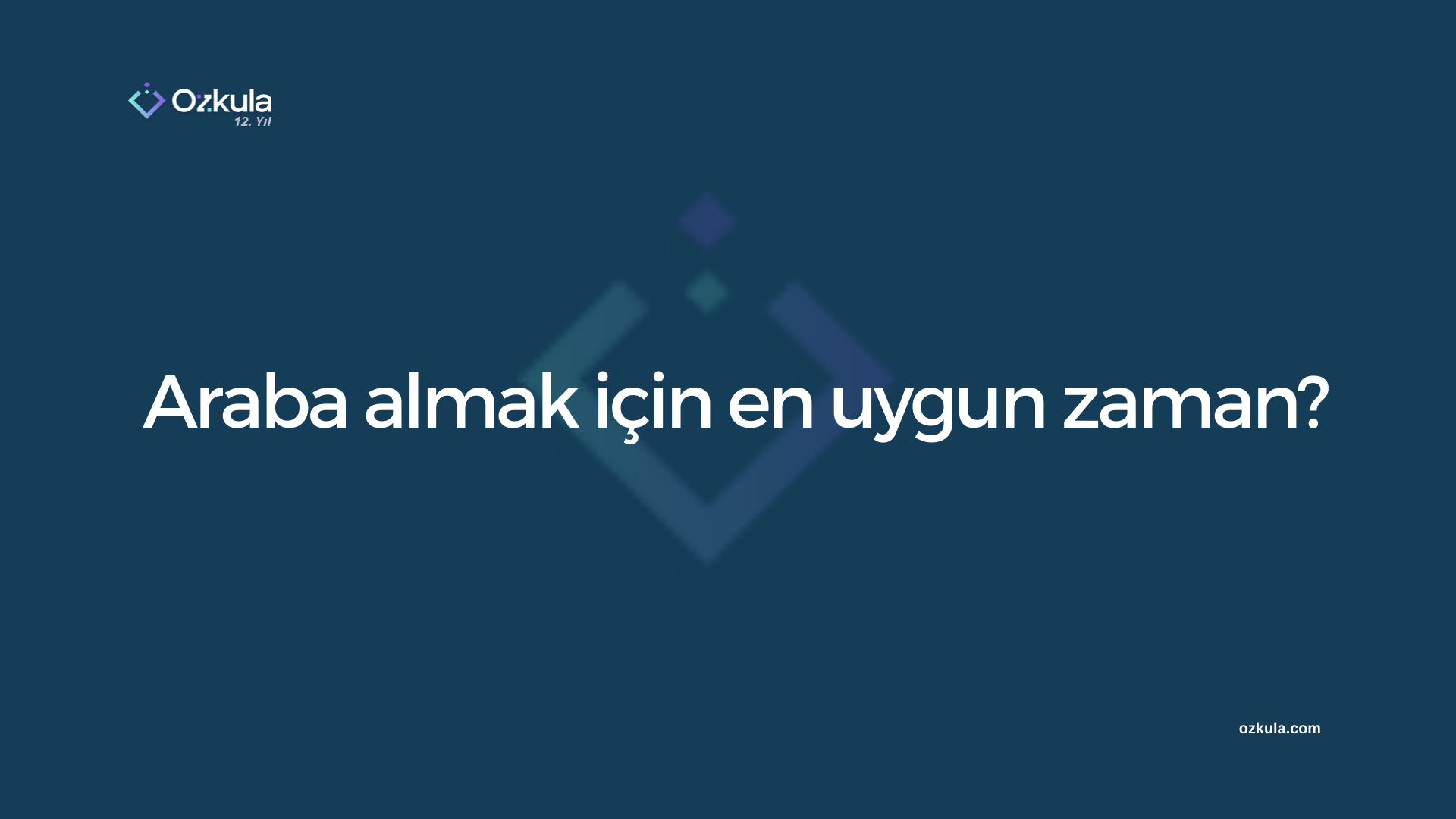 Araba almak için en uygun zaman?