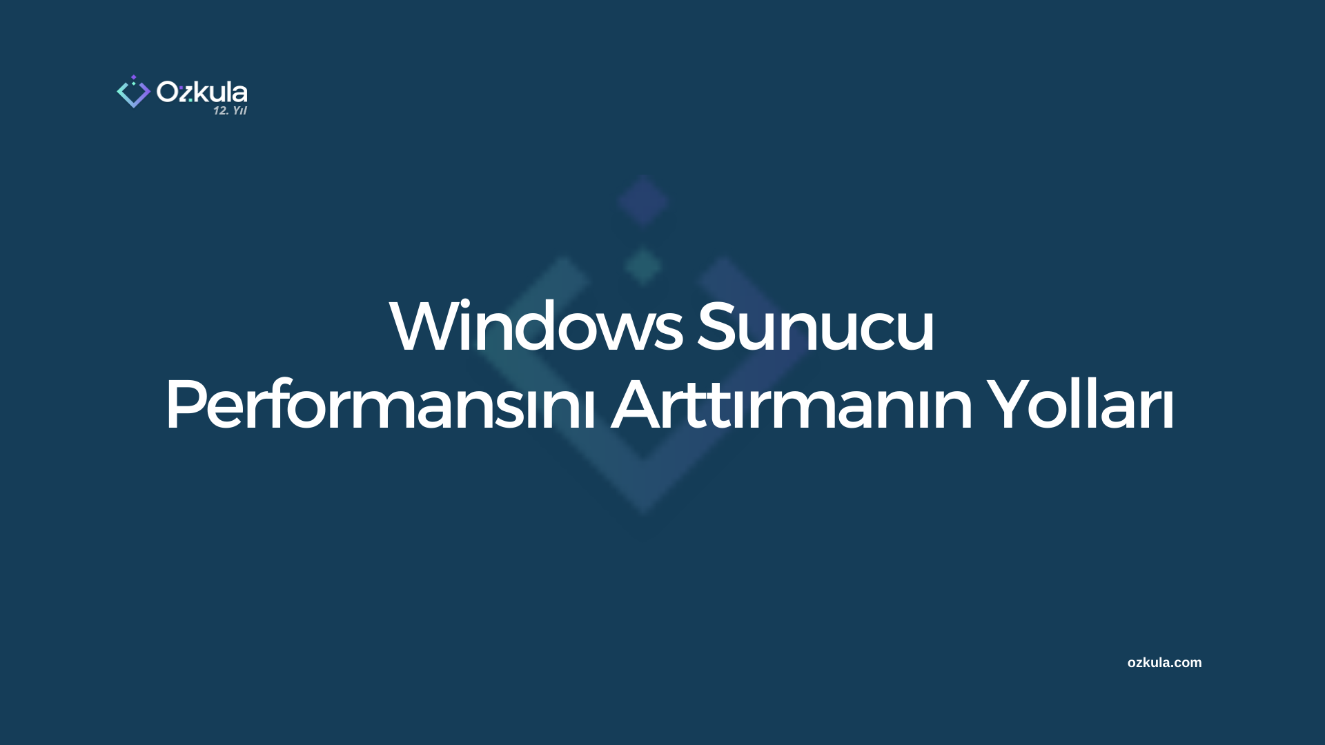 Windows Sunucu Performansını Arttırmanın Yolları