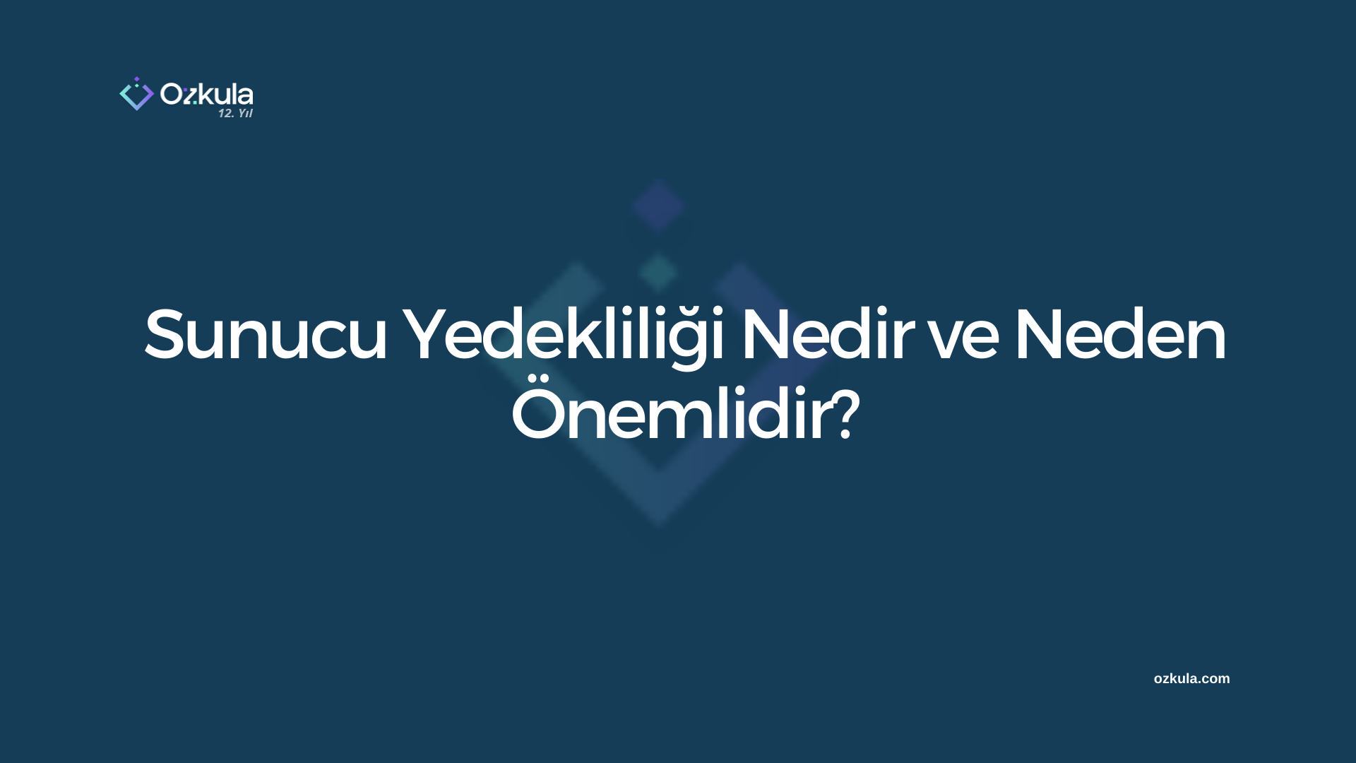 Sunucu Yedekliliği Nedir ve Sunucu Yedeği Alma